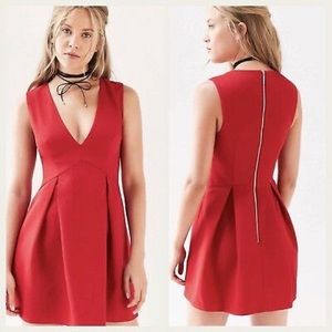 Ruby Red Pouf Dress